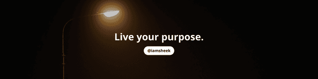 BLack Simple Motivational Quote LinkedIn Banner